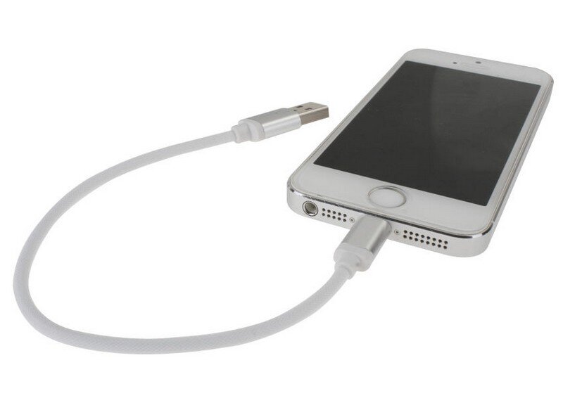 iPhone 5/5S/5C/6/6S/7/7S kabel 20 Cm.