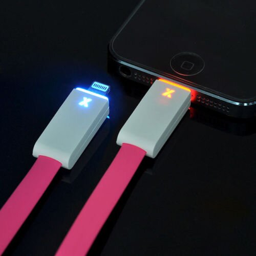 iPhone 5/5S/5C/6/6S/7/7S kabel med lys