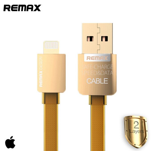 Remax iPhone 5/5S/5C/6/6S/7/7S kabel 1 M.
